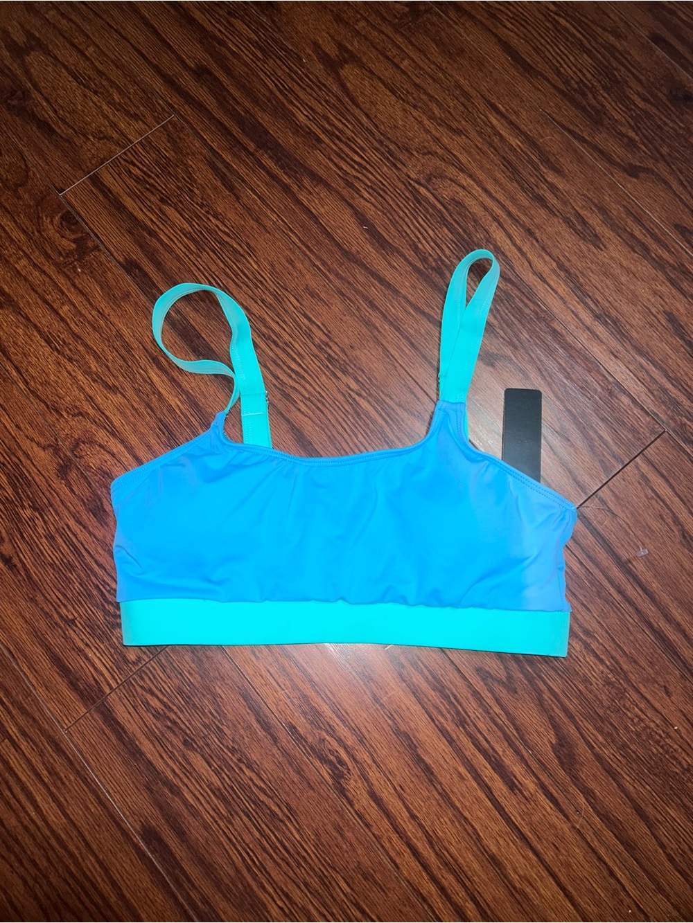 Women's Bright Aqua Blue Swim Top - Athletic Bikini Bralette